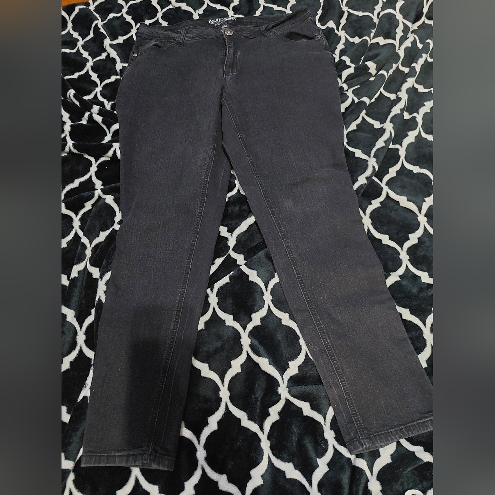 Ashley Stewart black skinny jeans‎ size 16